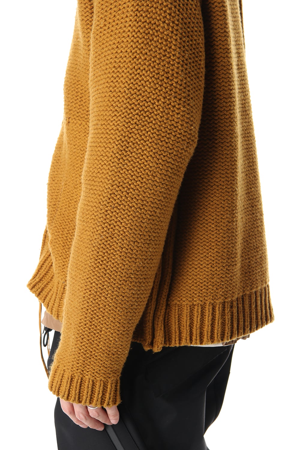 Layered cardigan Mustard