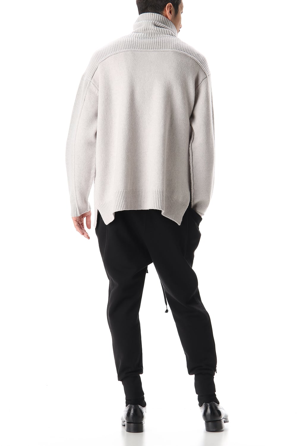 Pocket Turtle neck knit L.Gray