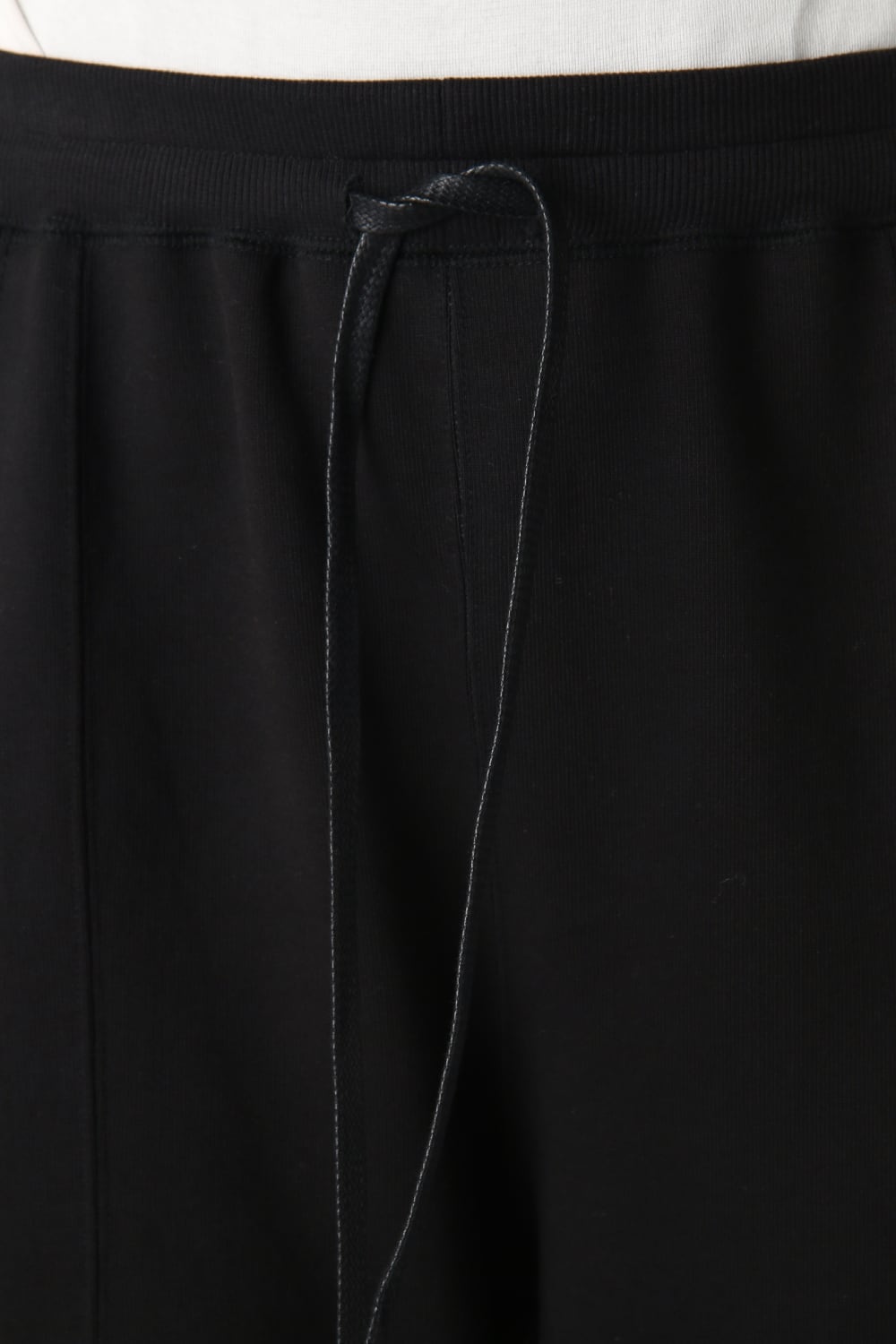 Cotton fleece Side Zip pants Black × Black