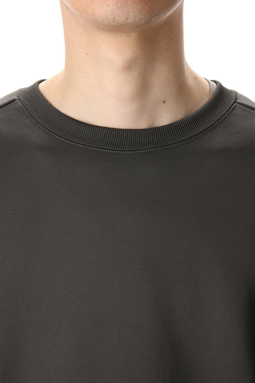 Cotton Nylon Fleece-Lined Crew-Neck Dark O.D