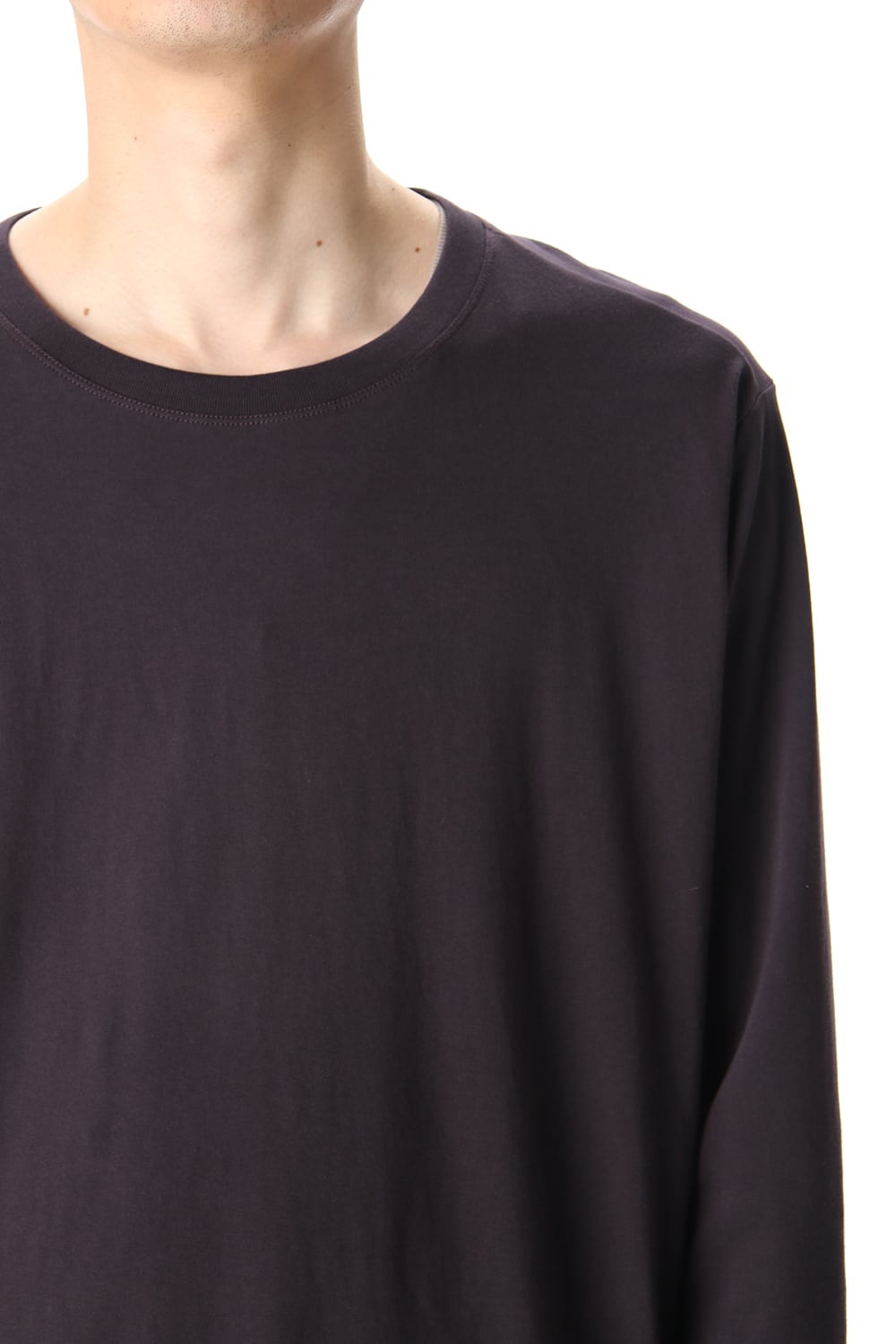 Hem Layered Long Sleeve T-Shirts Purple