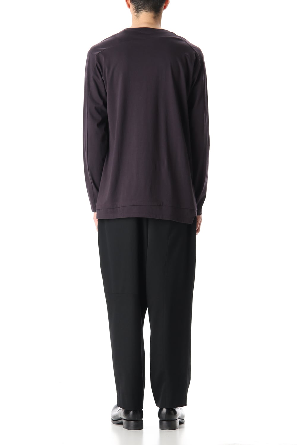 Hem Layered Long Sleeve T-Shirts Purple