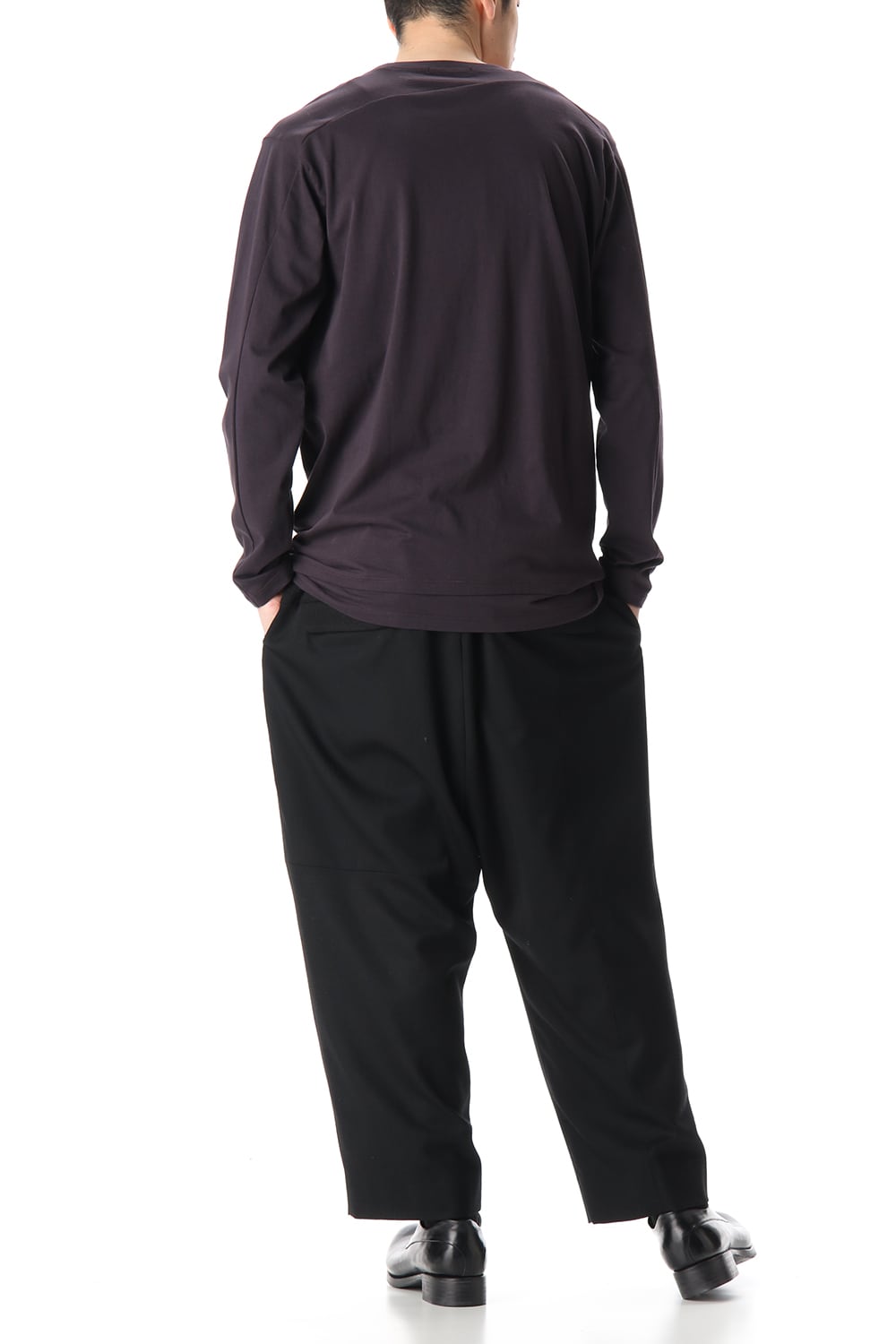 Hem Layered Long Sleeve T-Shirts Purple