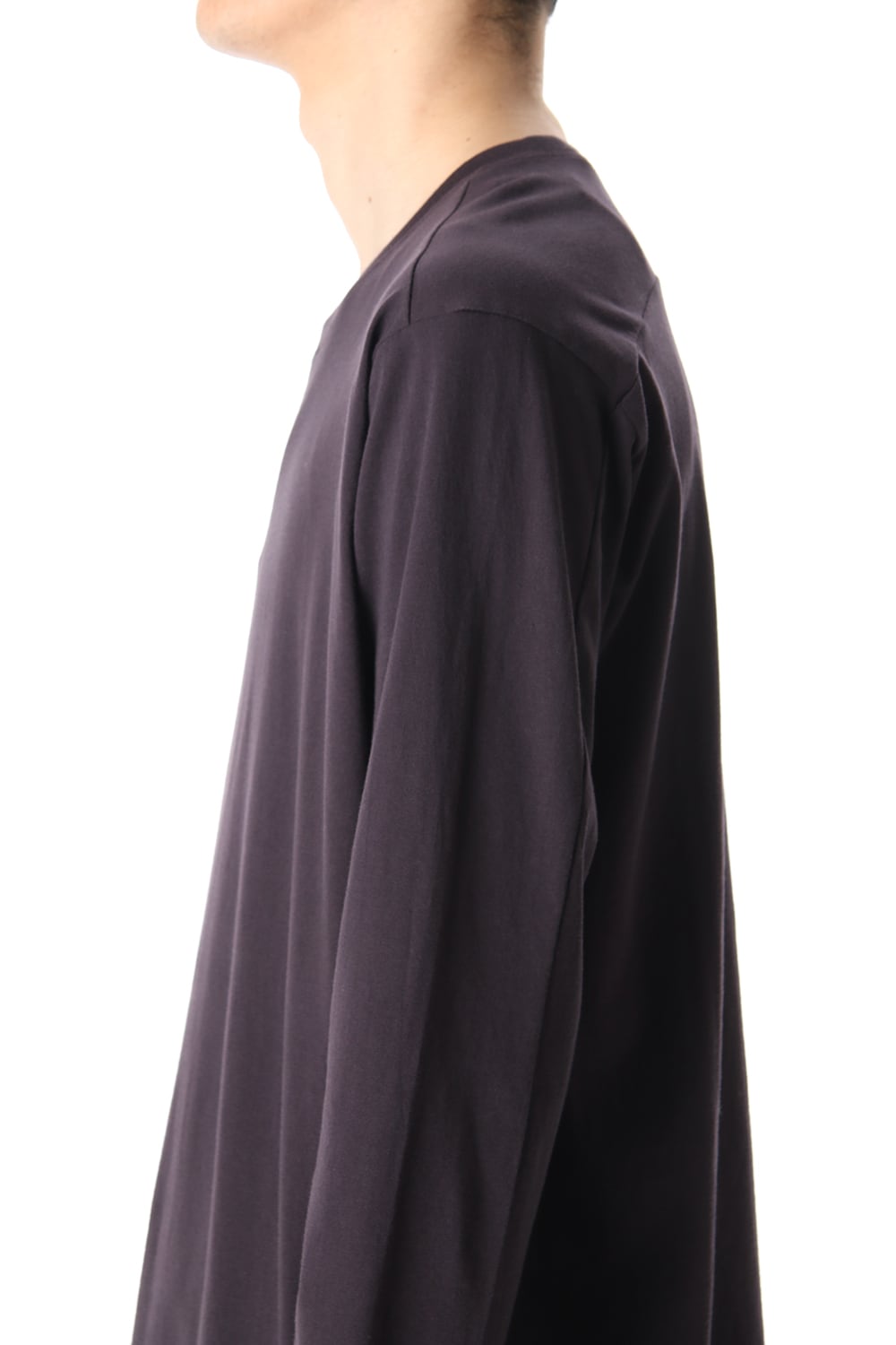 Hem Layered Long Sleeve T-Shirts Purple