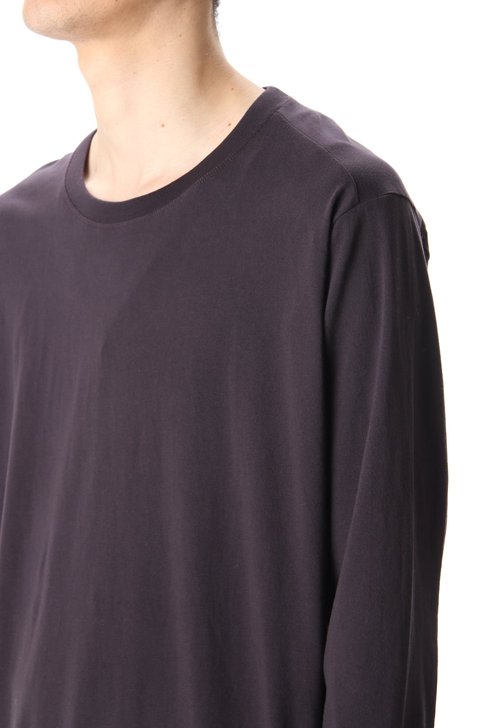 Hem Layered Long Sleeve T-Shirts Purple