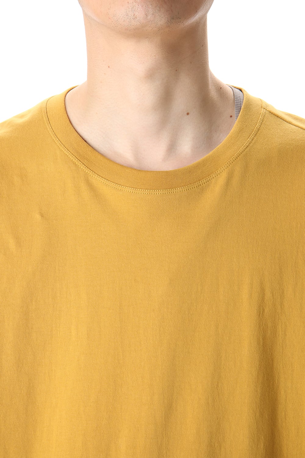 Hem Layered Long Sleeve T-Shirts Mustard