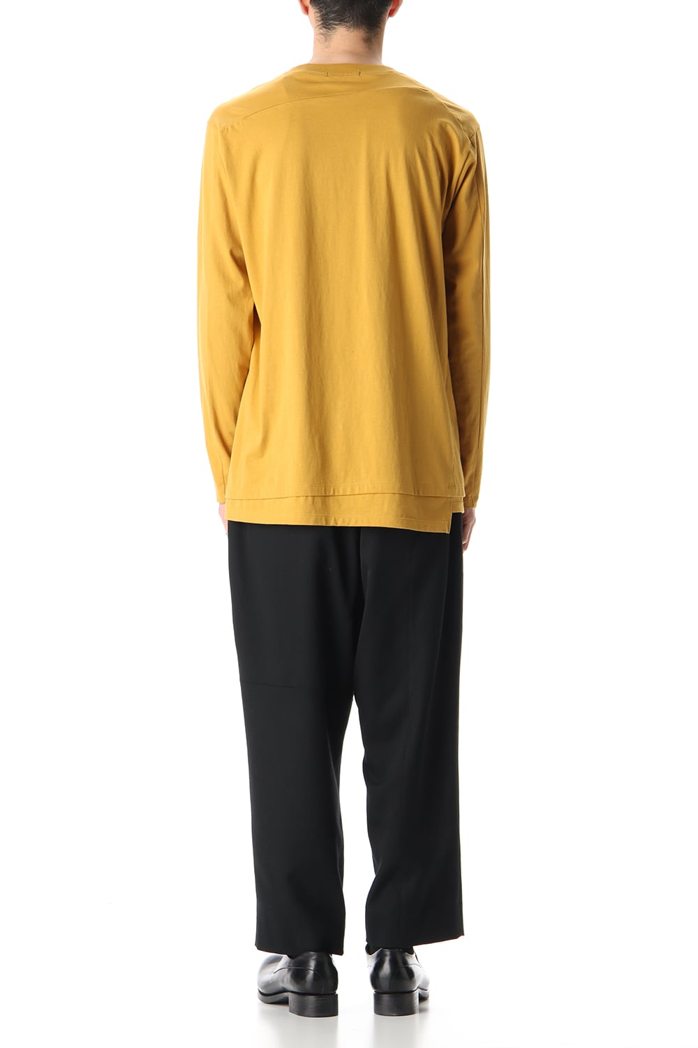 Hem Layered Long Sleeve T-Shirts Mustard