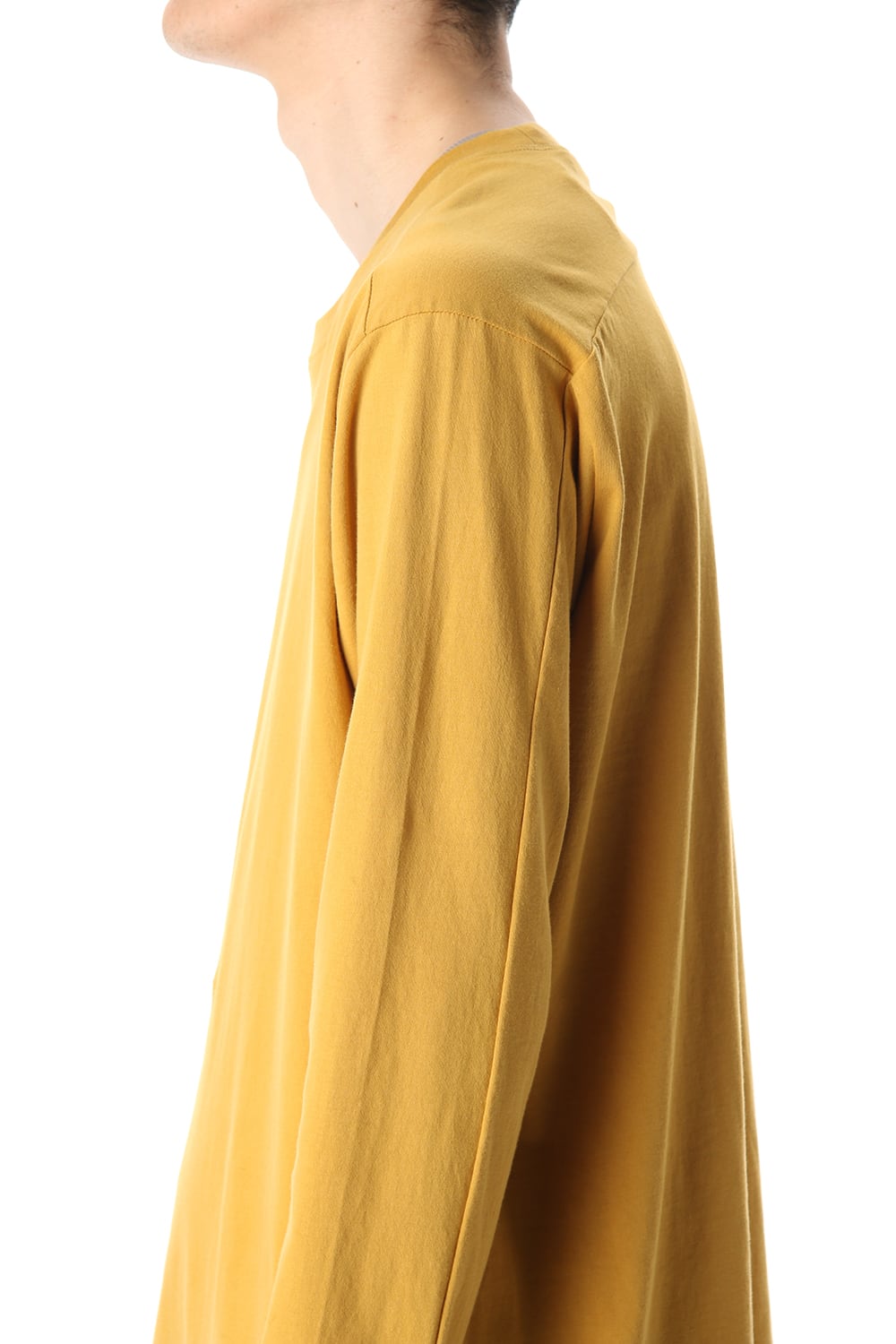 Hem Layered Long Sleeve T-Shirts Mustard