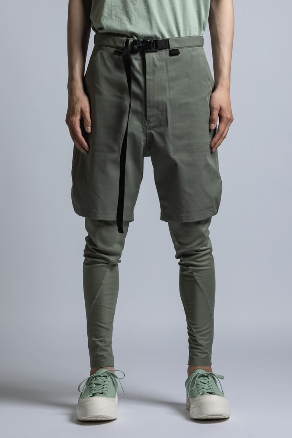 CORDURA NYLON COTTON 3Layer Short Pants Sage Green