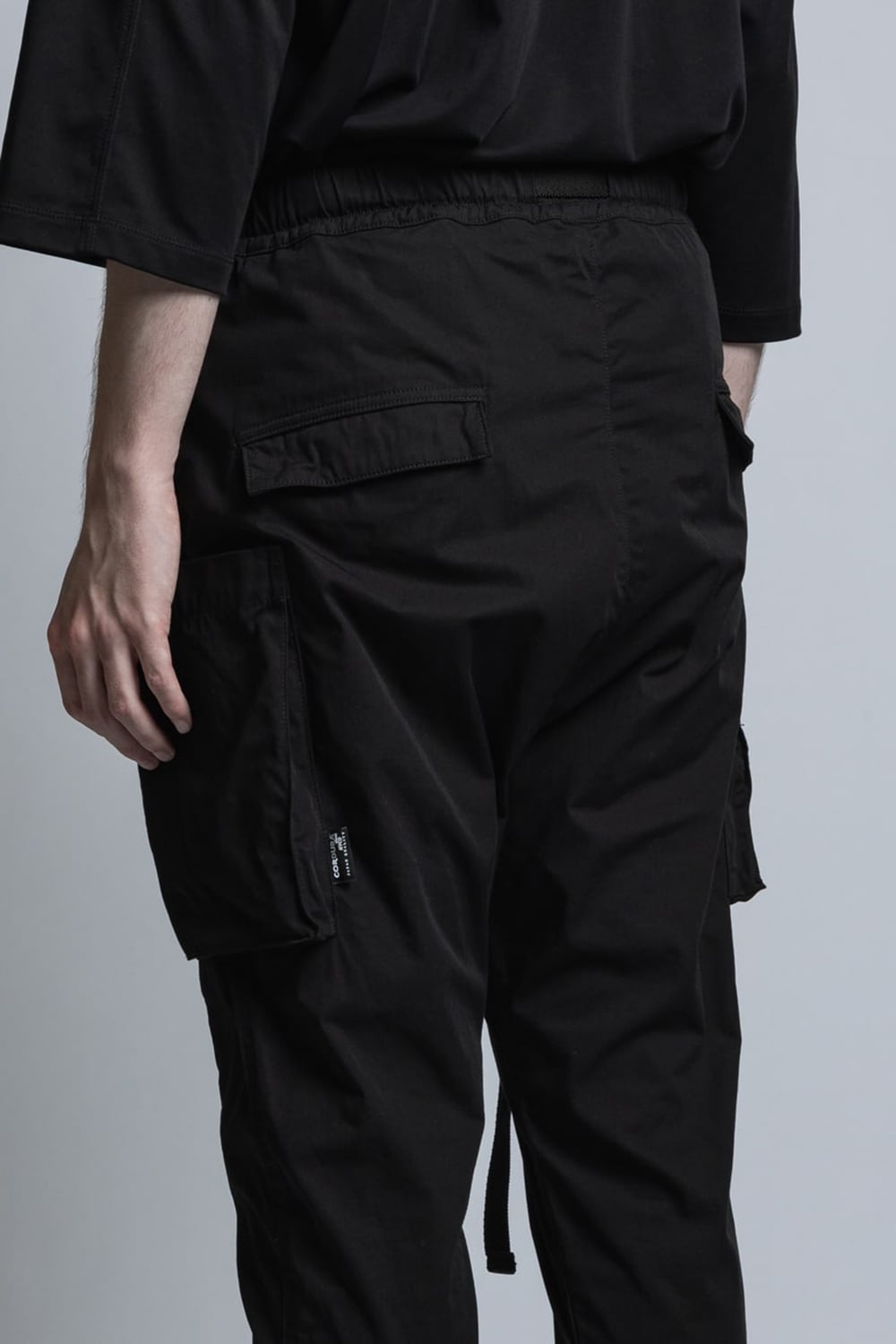 CORDURA NYLON COTTON Water-Repellent Rib Pants Black