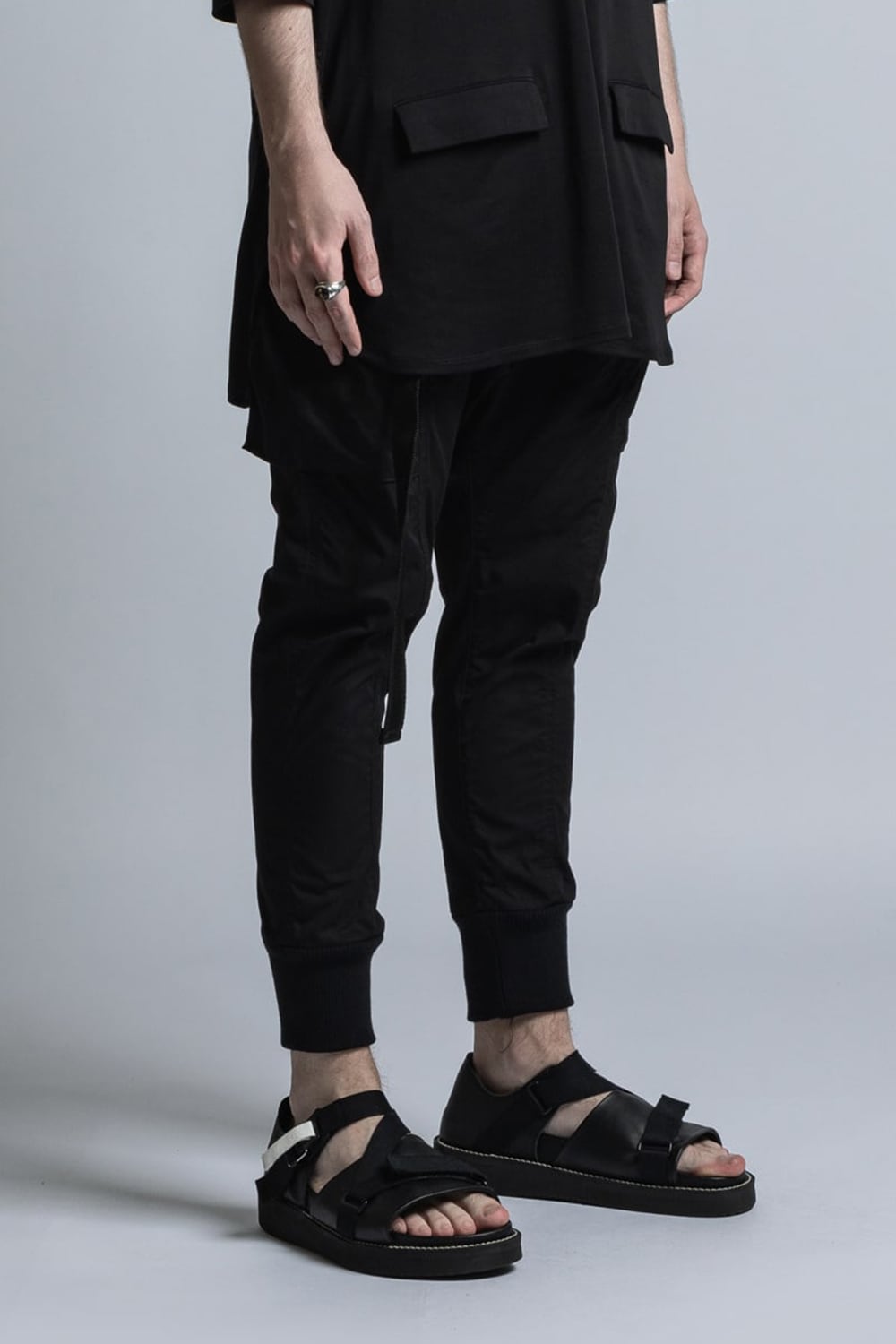 CORDURA NYLON COTTON Water-Repellent Rib Pants Black