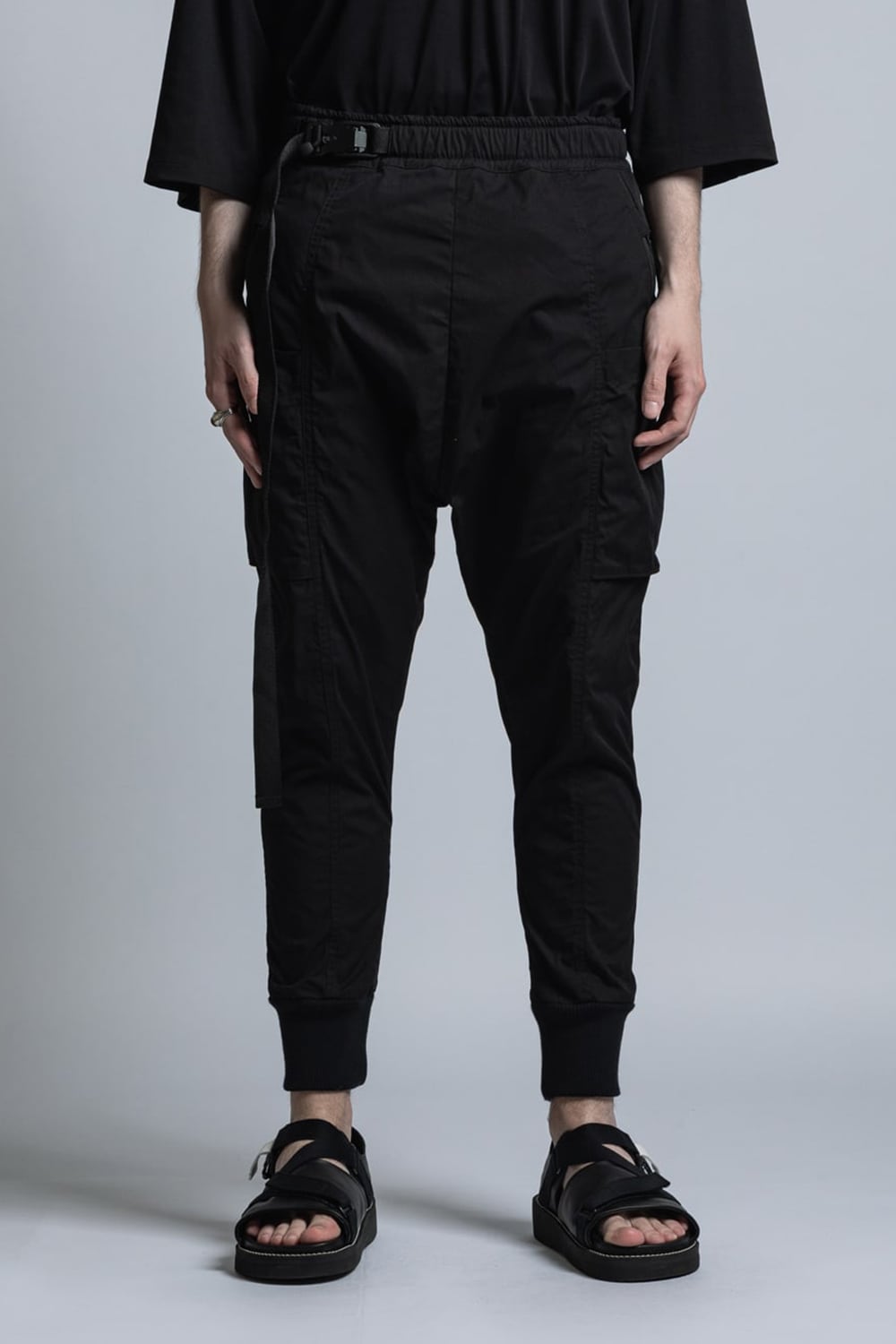 CORDURA NYLON COTTON Water-Repellent Rib Pants Black