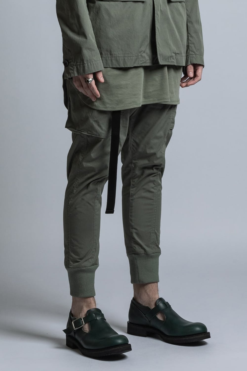 CORDURA NYLON COTTON Water-Repellent Rib Pants Sage Green