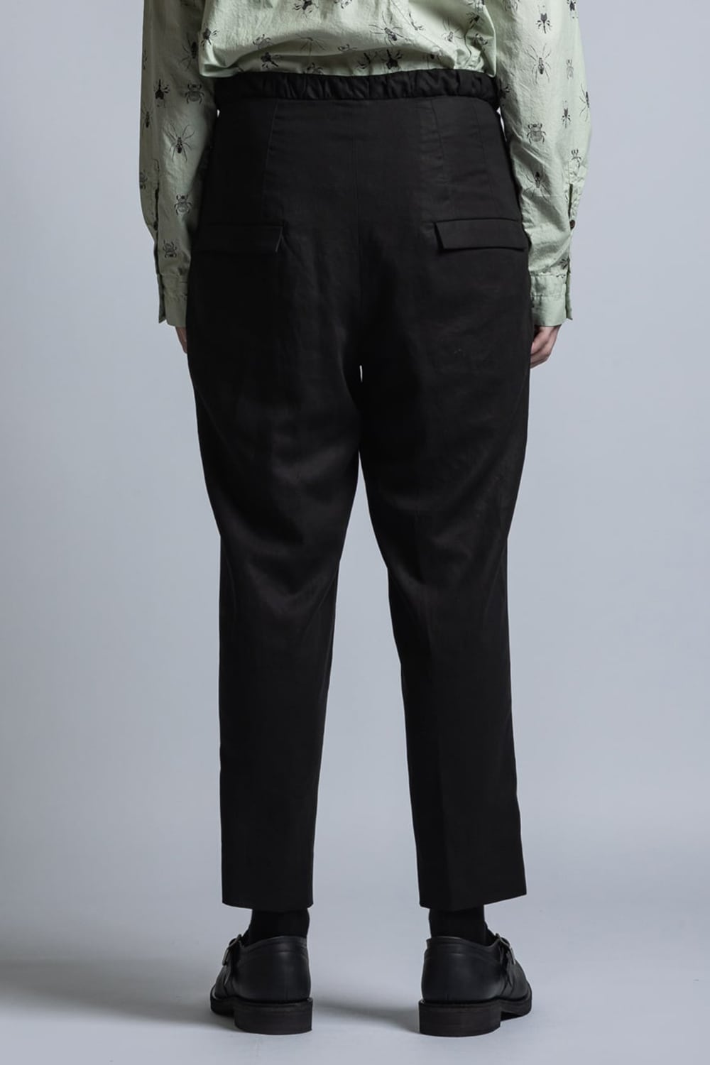 Strong-Twist Cotton Tapered Pants