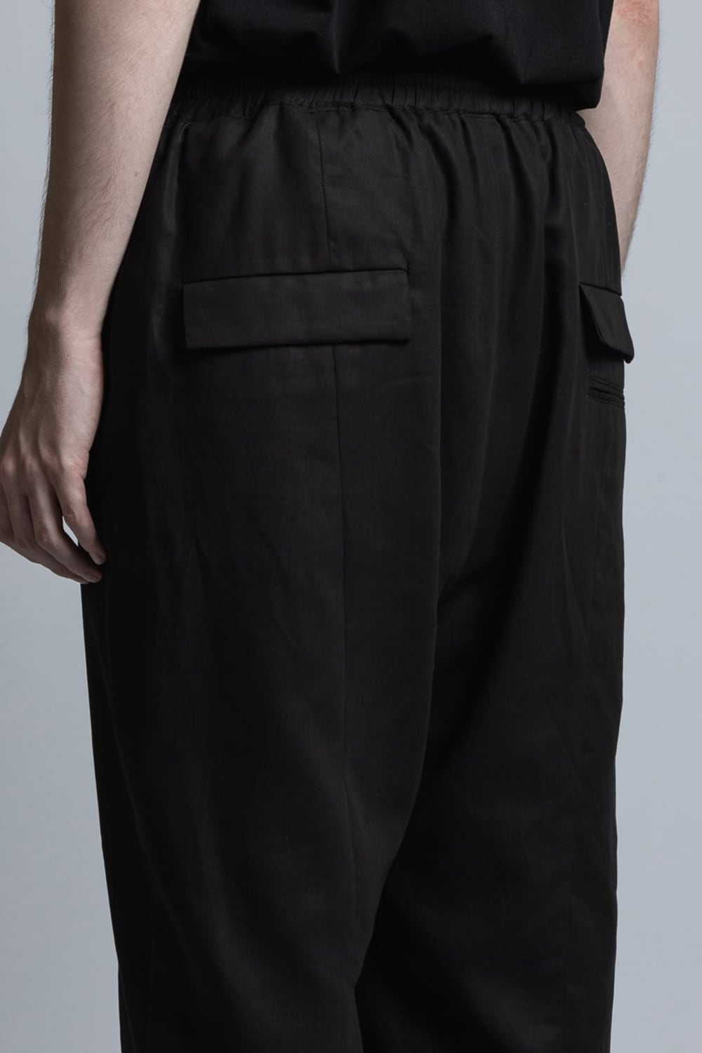 Strong-Twist Cotton Wide Cropped Pants