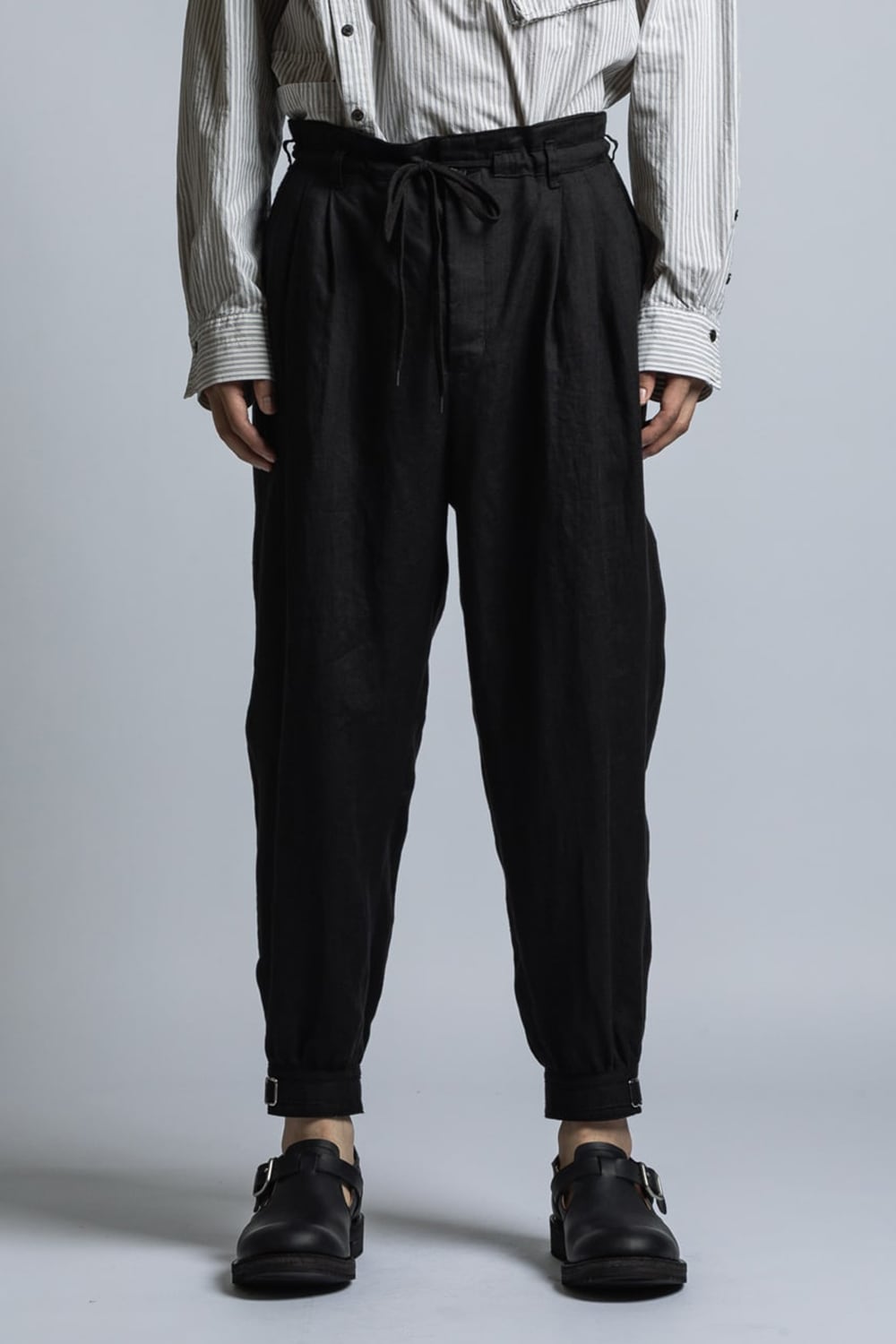 リネンブロード カフパンツ