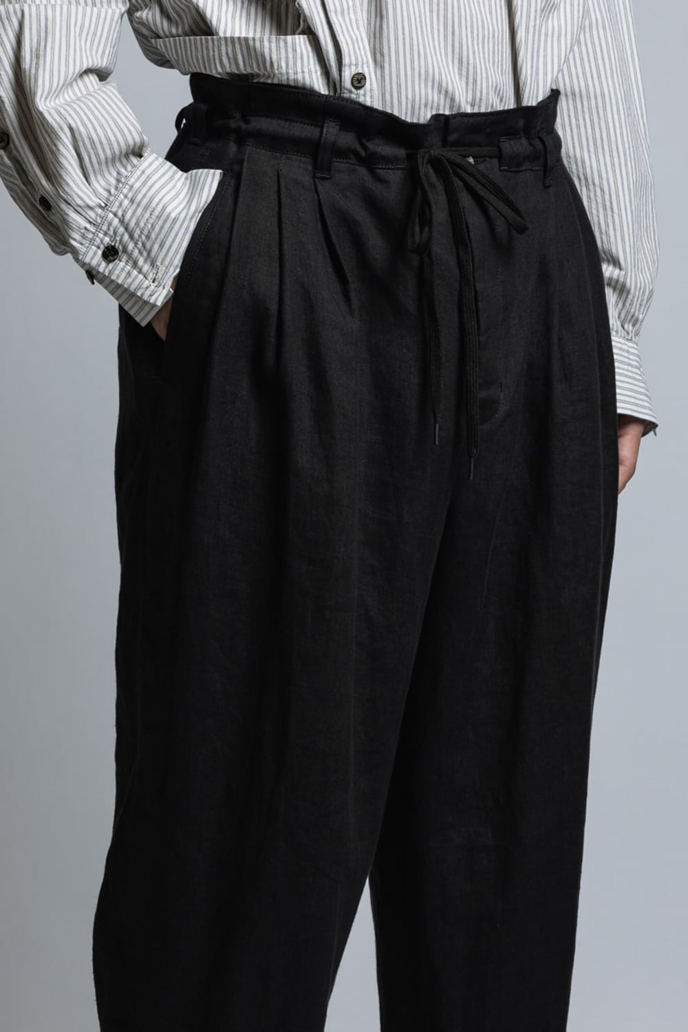 リネンブロード カフパンツ