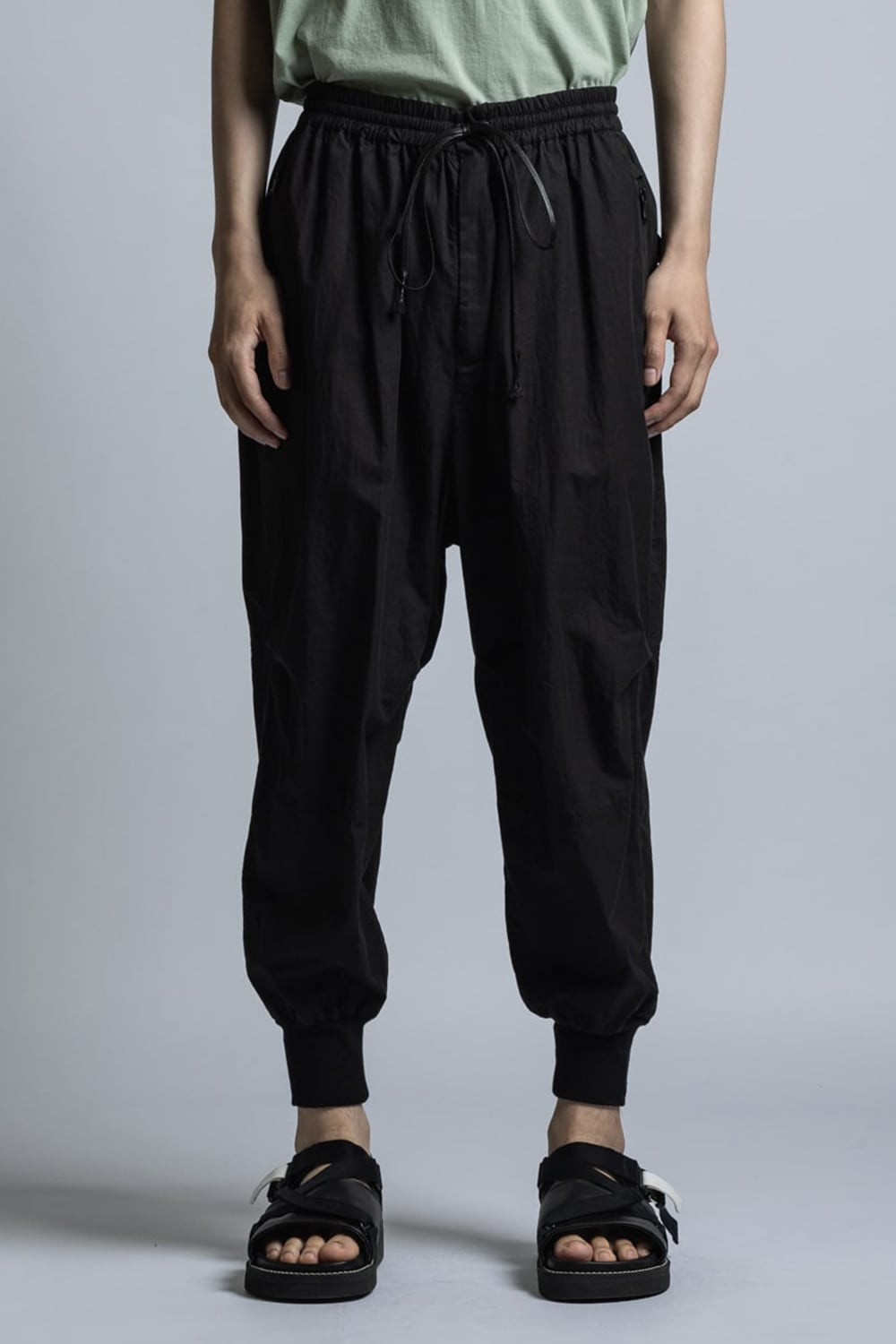 Compact Twill Rib Pants Black