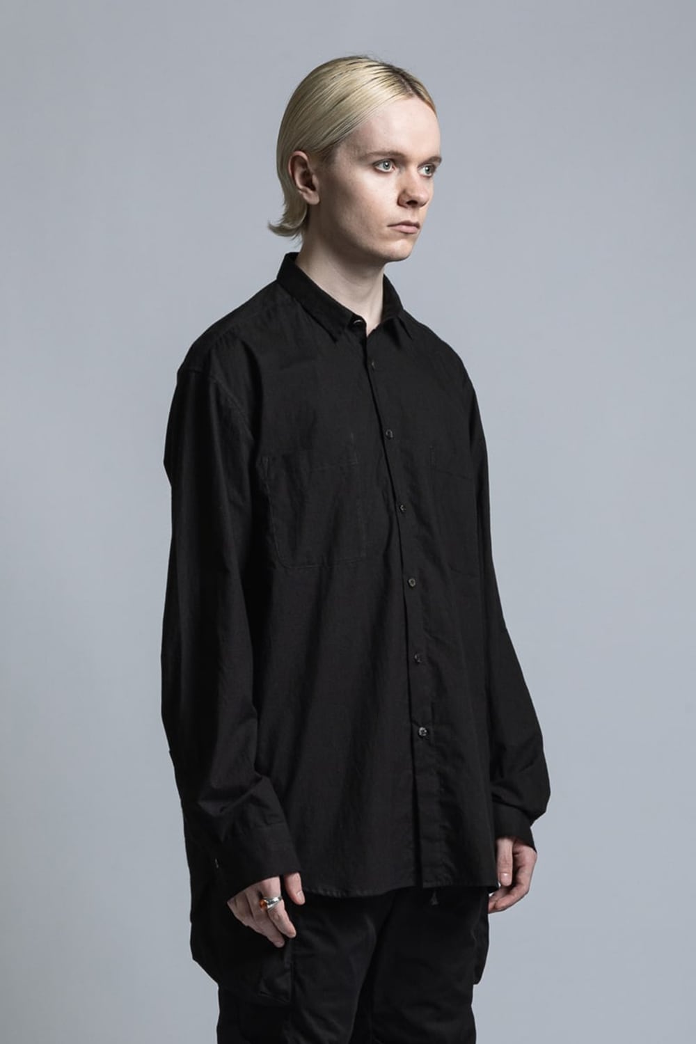 Typewriter Cloth Shirt Black