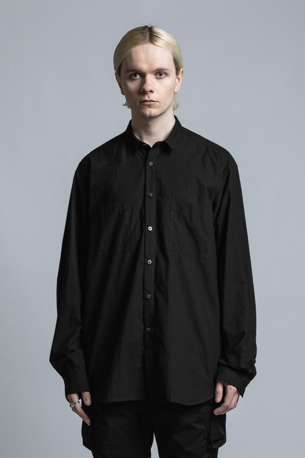 Typewriter Cloth Shirt Black