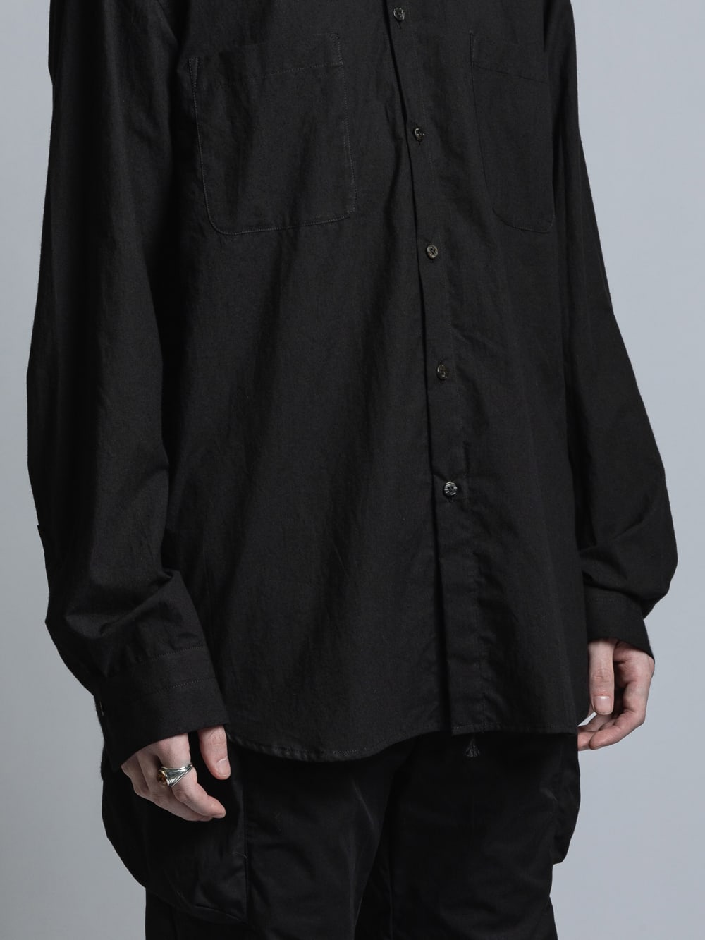 Typewriter Cloth Shirt Black