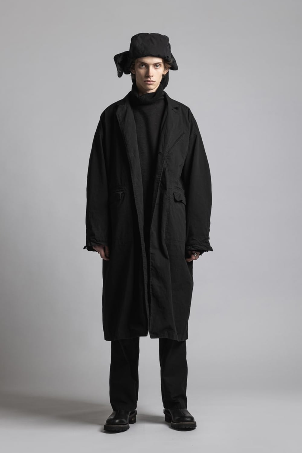 CORDURA’NYCO’ Chester coat Black