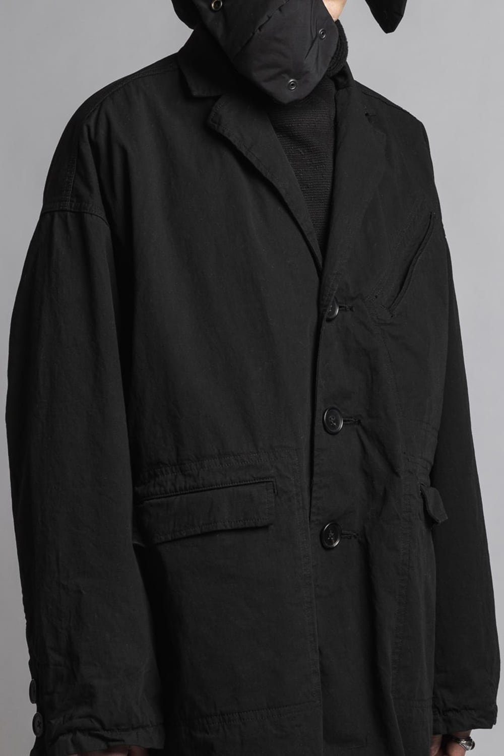 CORDURA'NYCO' チェスターコート Black