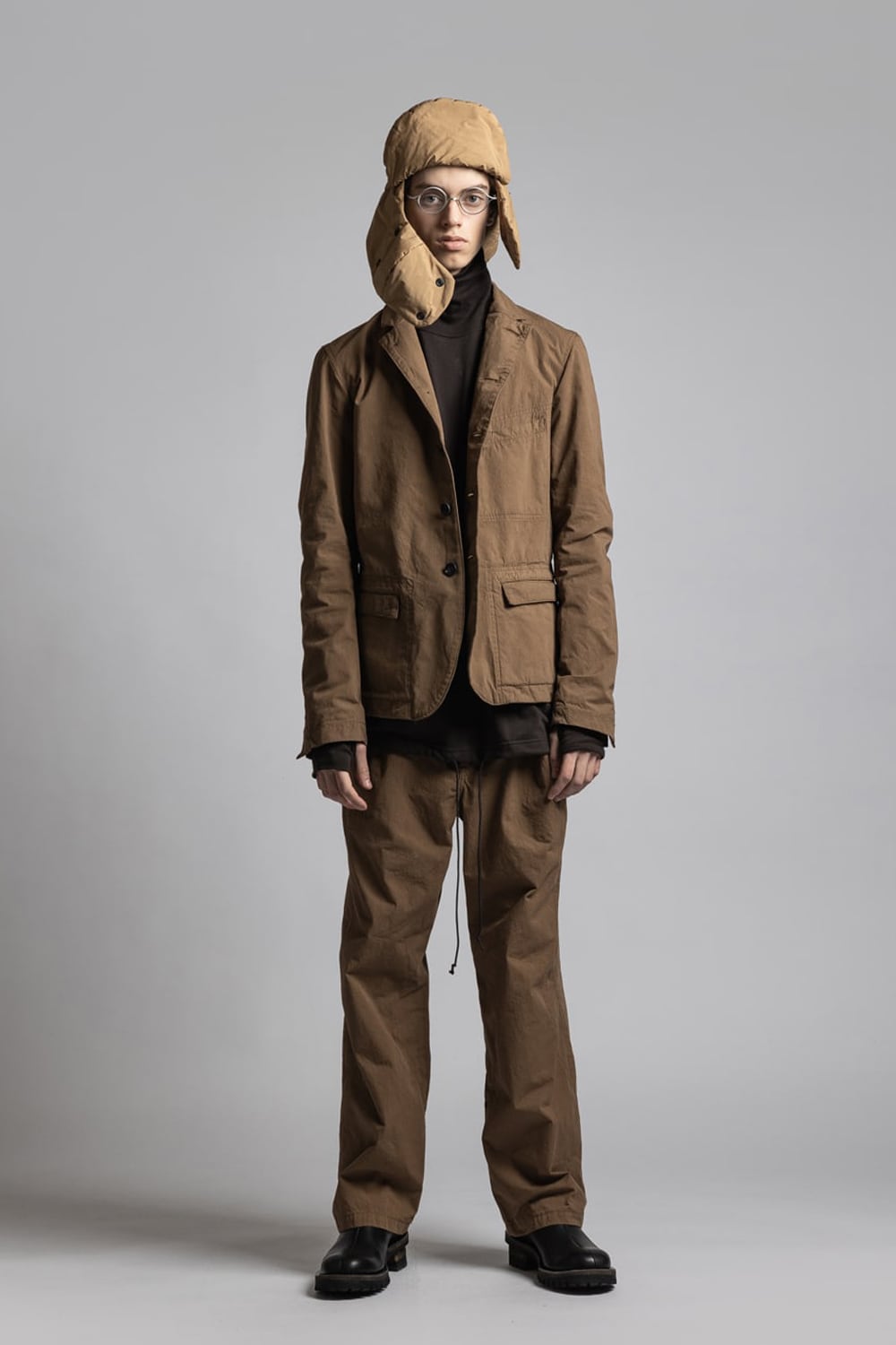 CORDURA'NYCO' Wide Pants Brown Duck