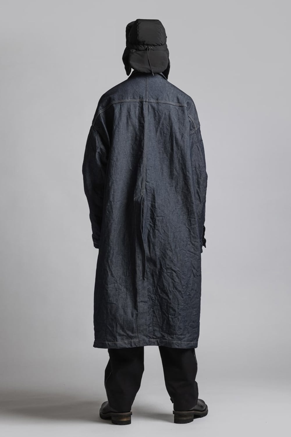 Strong twist Denim Chester coat