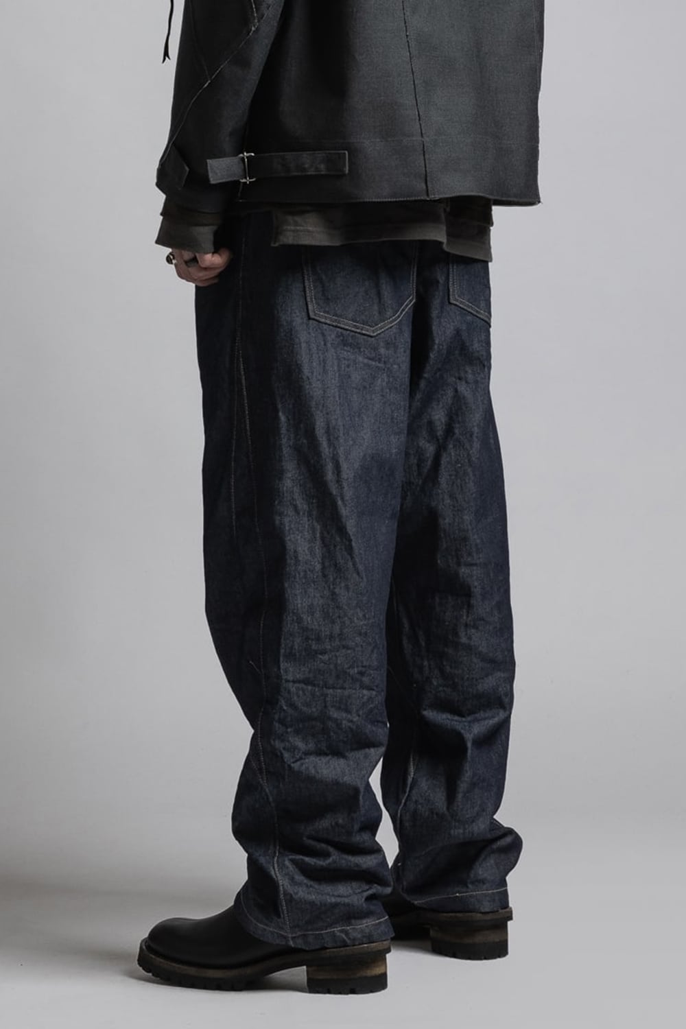 Strong twist Denim Wide pants