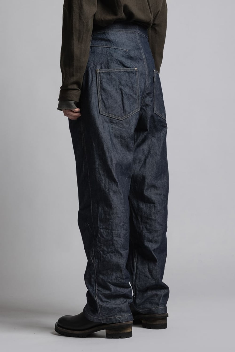 Strong twist Denim Wide pants