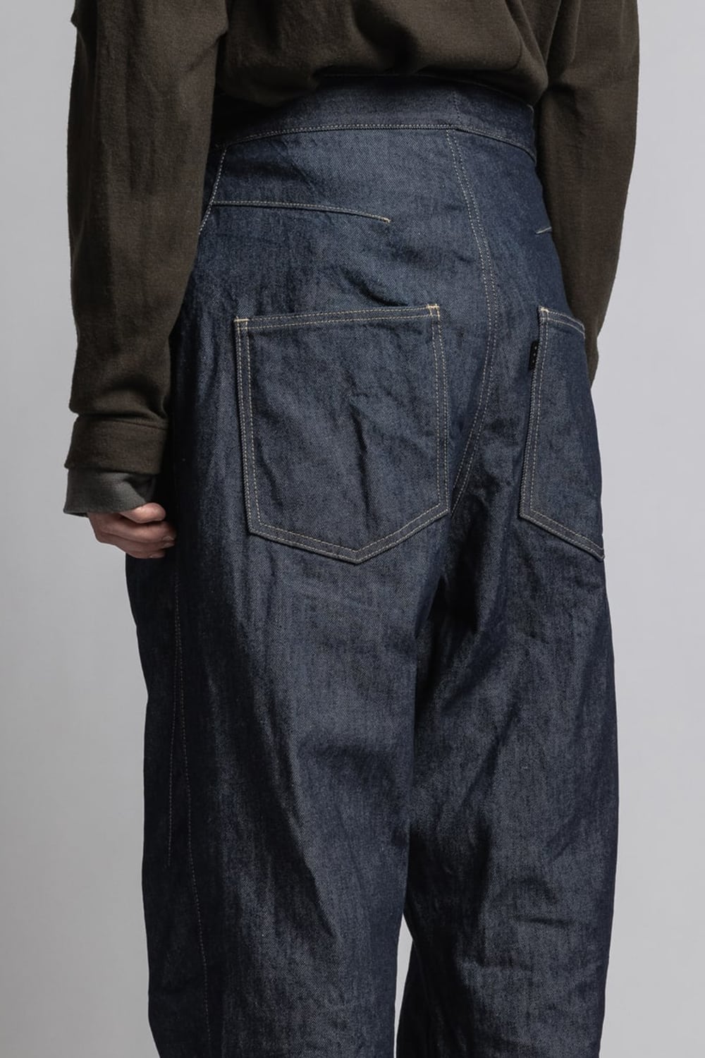 Strong twist Denim Wide pants