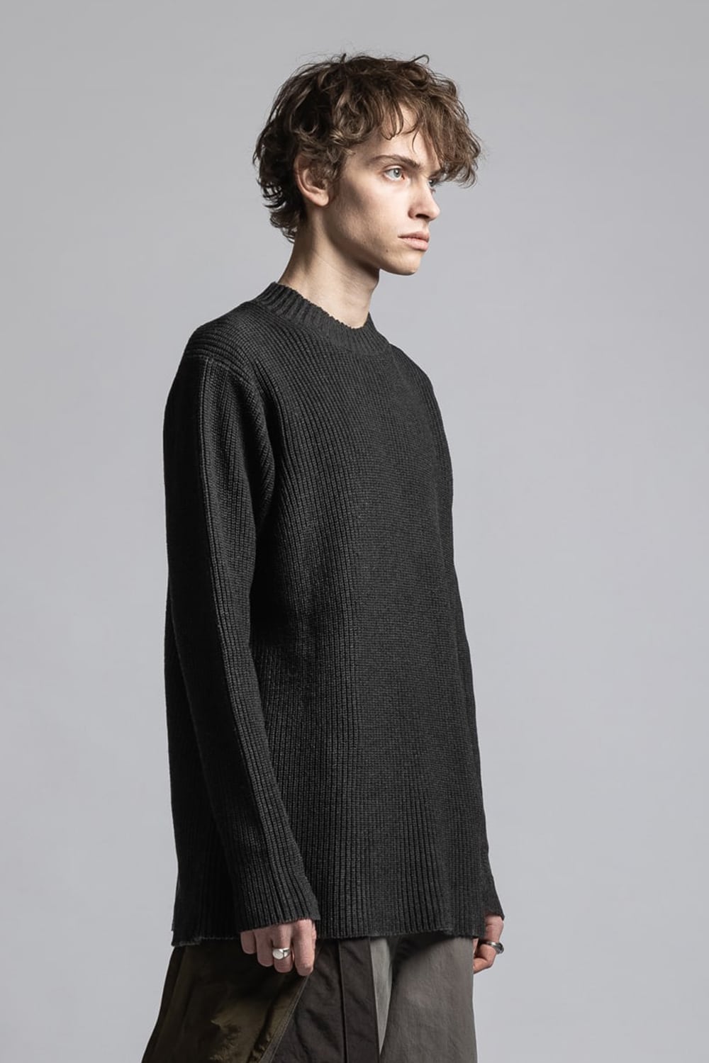 Pigment Spray Pullover Black