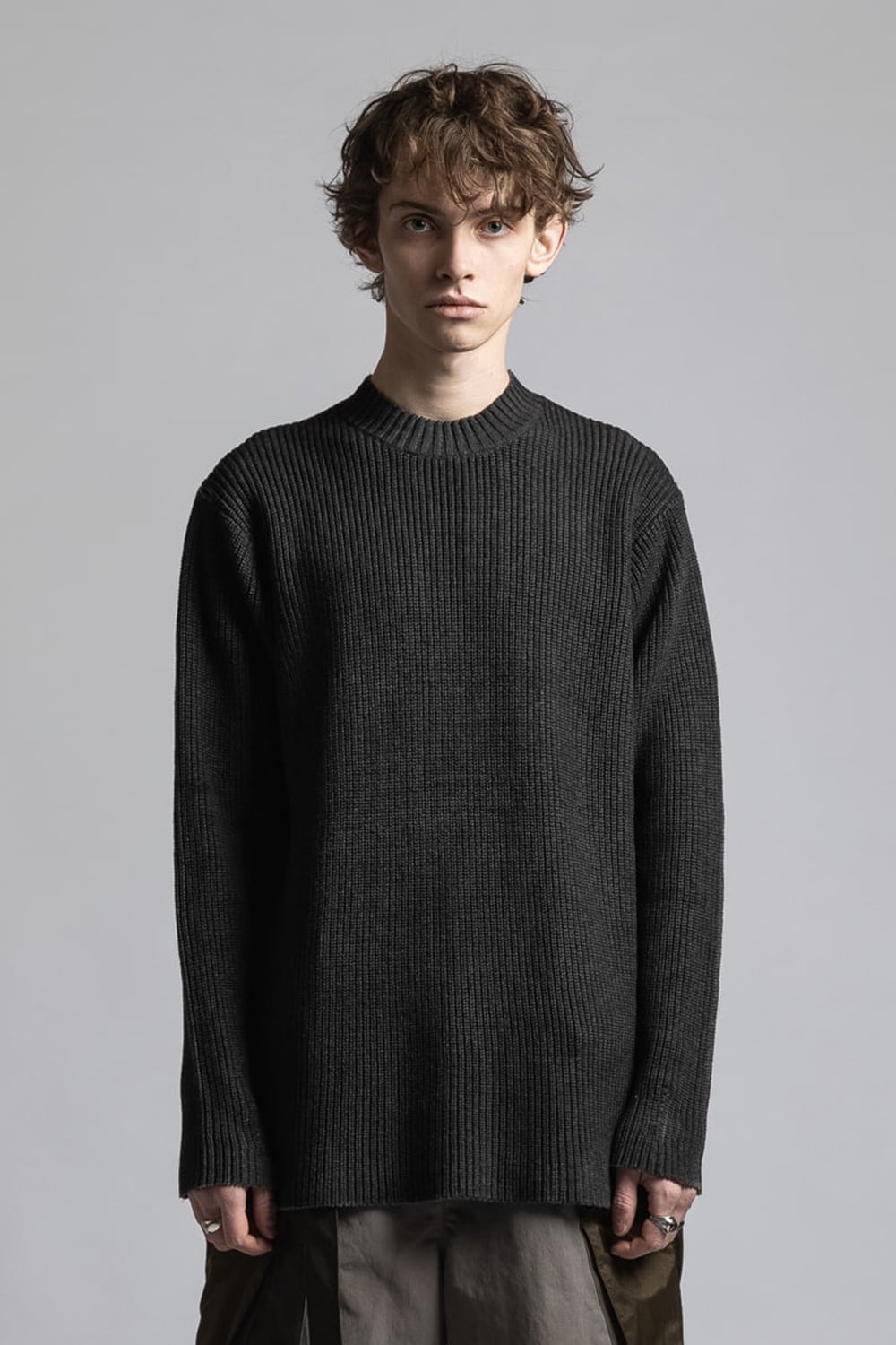 Pigment Spray Pullover Black