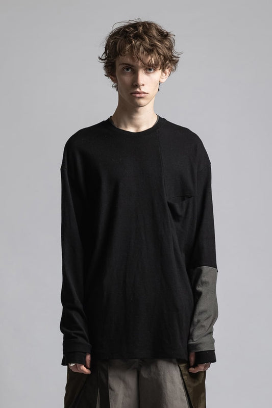 Wool Smooth Pullover Black