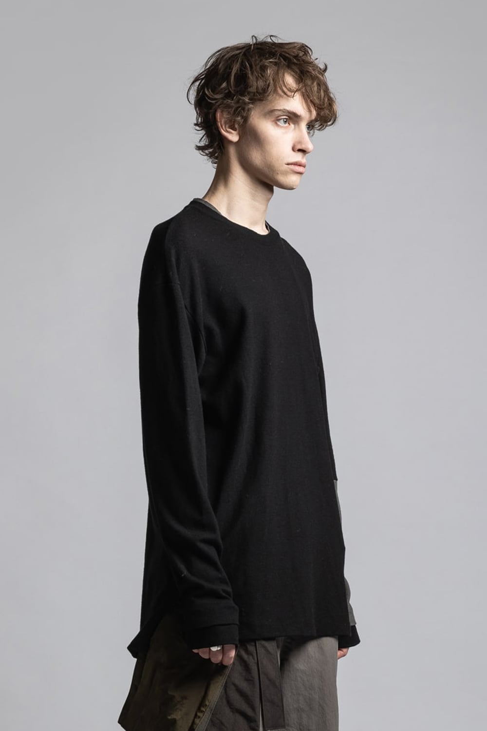 Wool Smooth Pullover Black