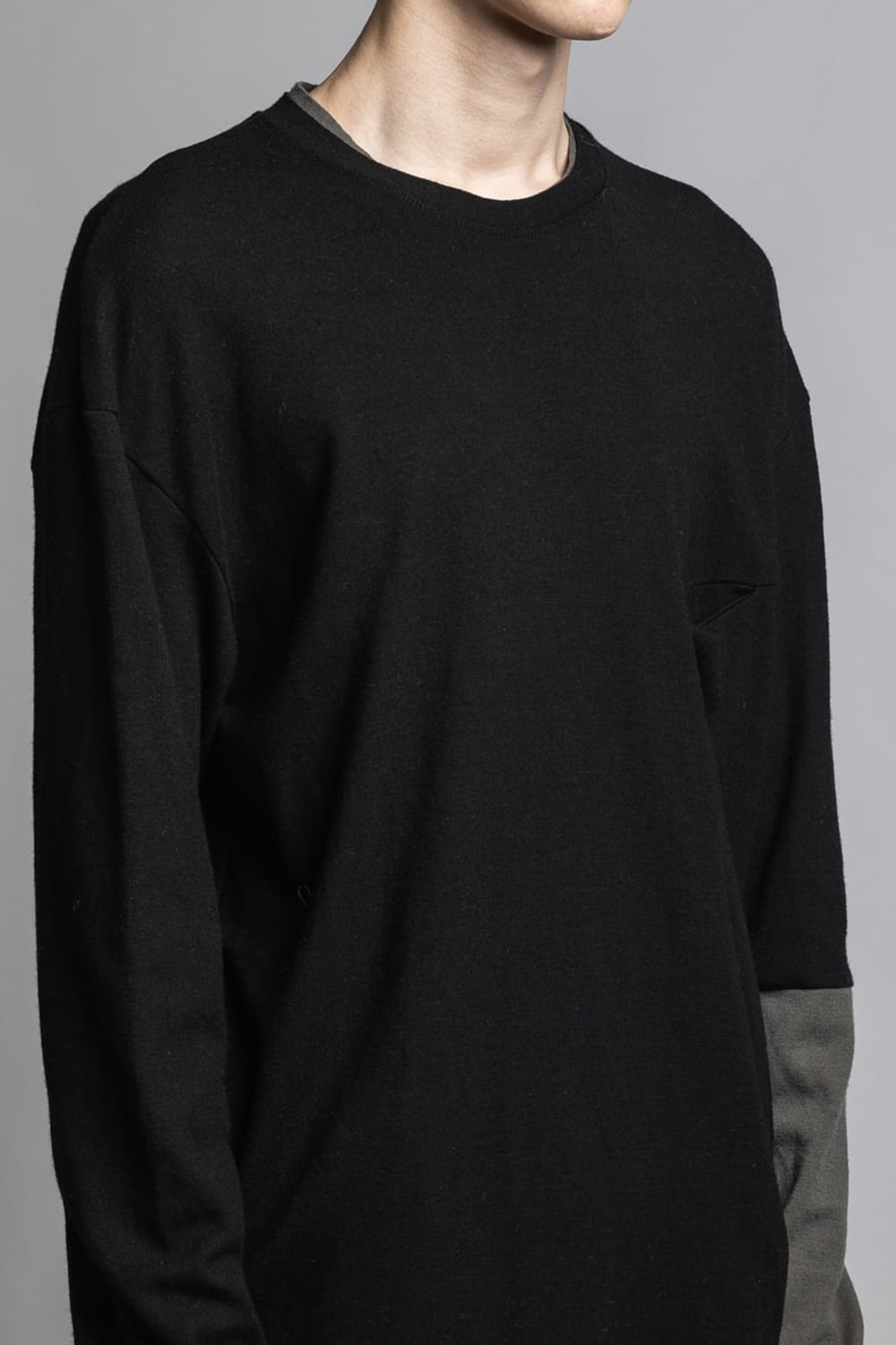 Wool Smooth Pullover Black