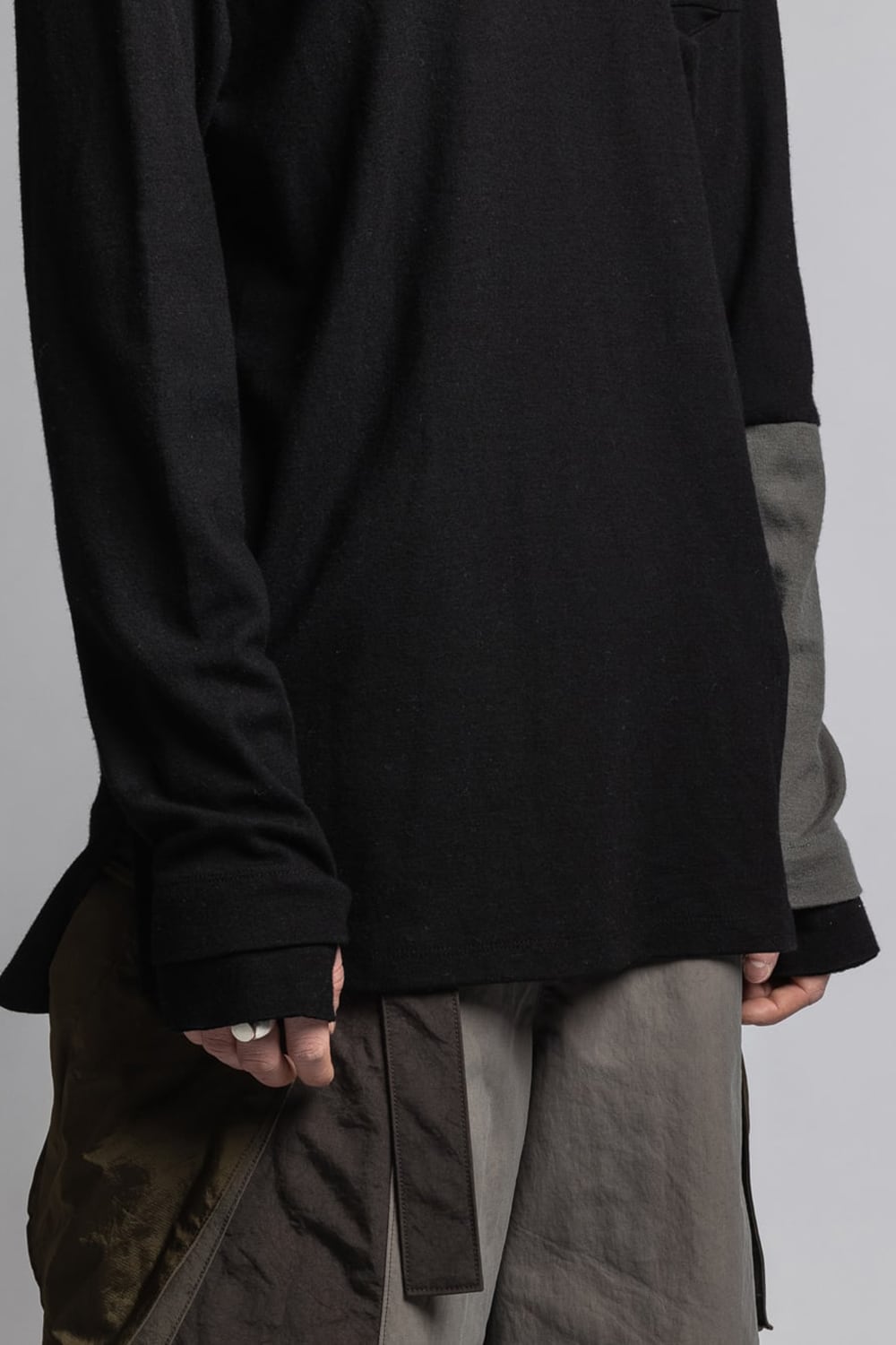 Wool Smooth Pullover Black