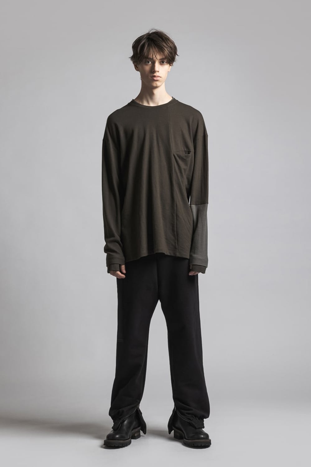 Wool Smooth Pullover Dark Od