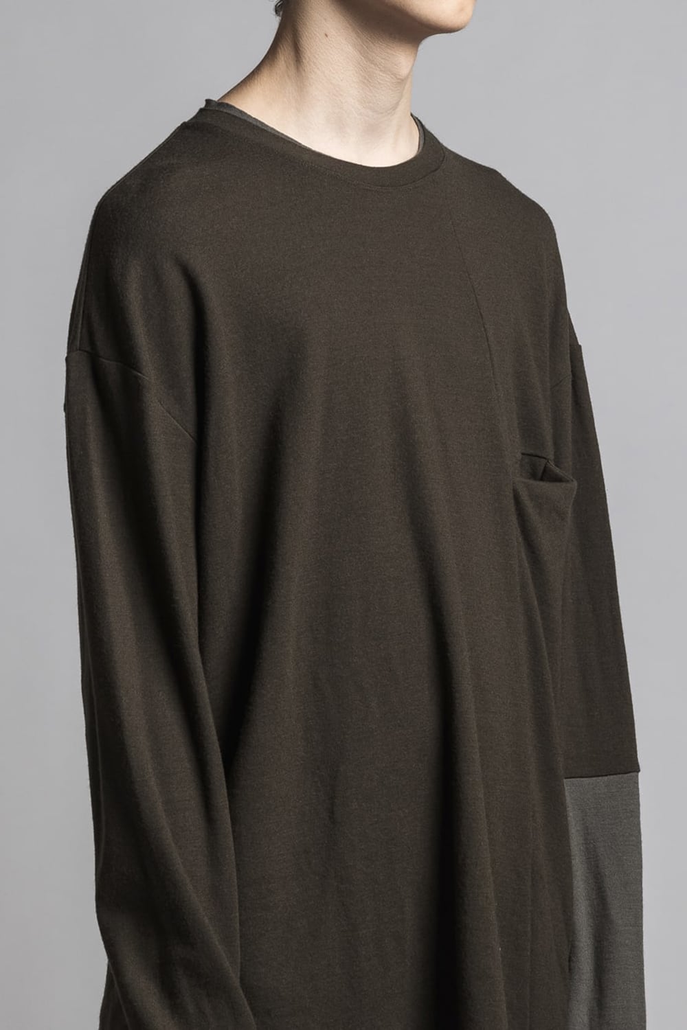 Wool Smooth Pullover Dark Od