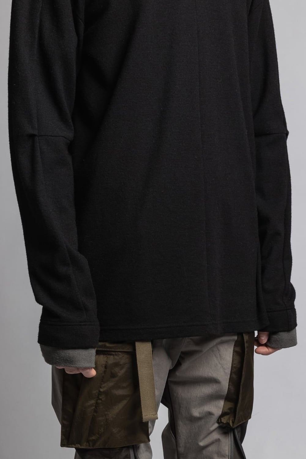 Wool Smooth Turtleneck Black