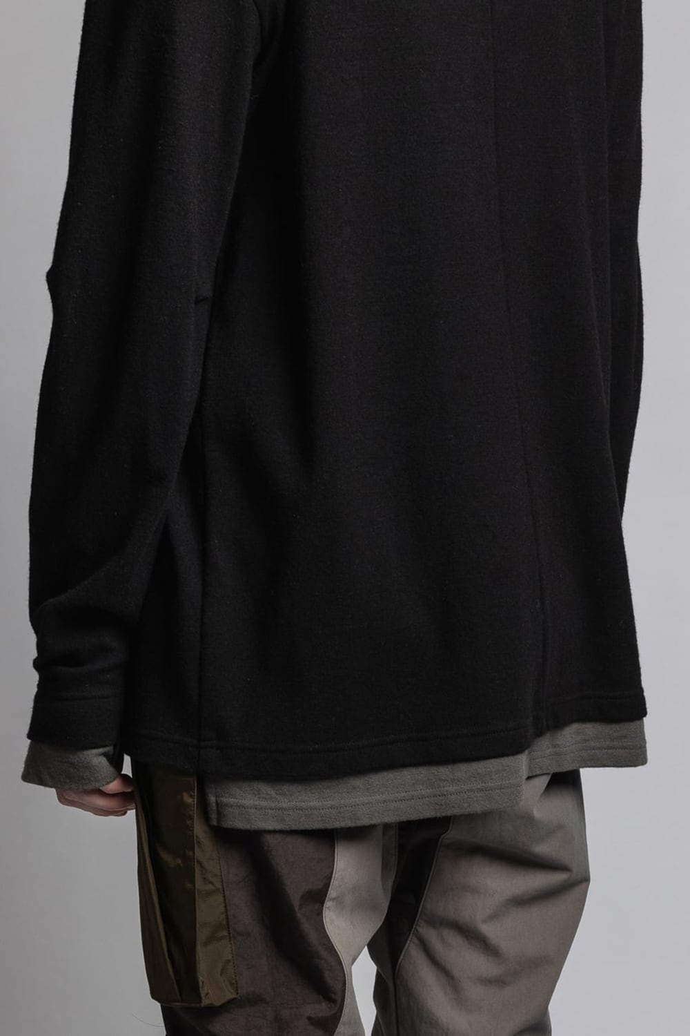 Wool Smooth Turtleneck Black