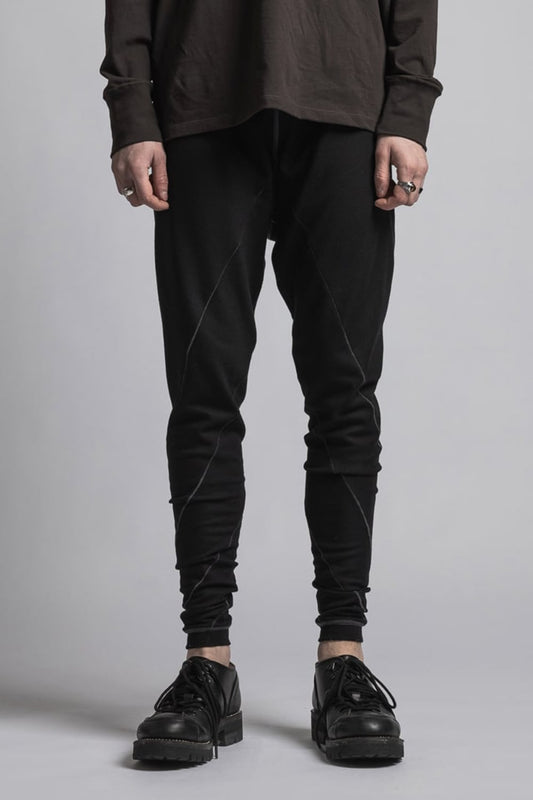 Wool Smooth Leggings Black