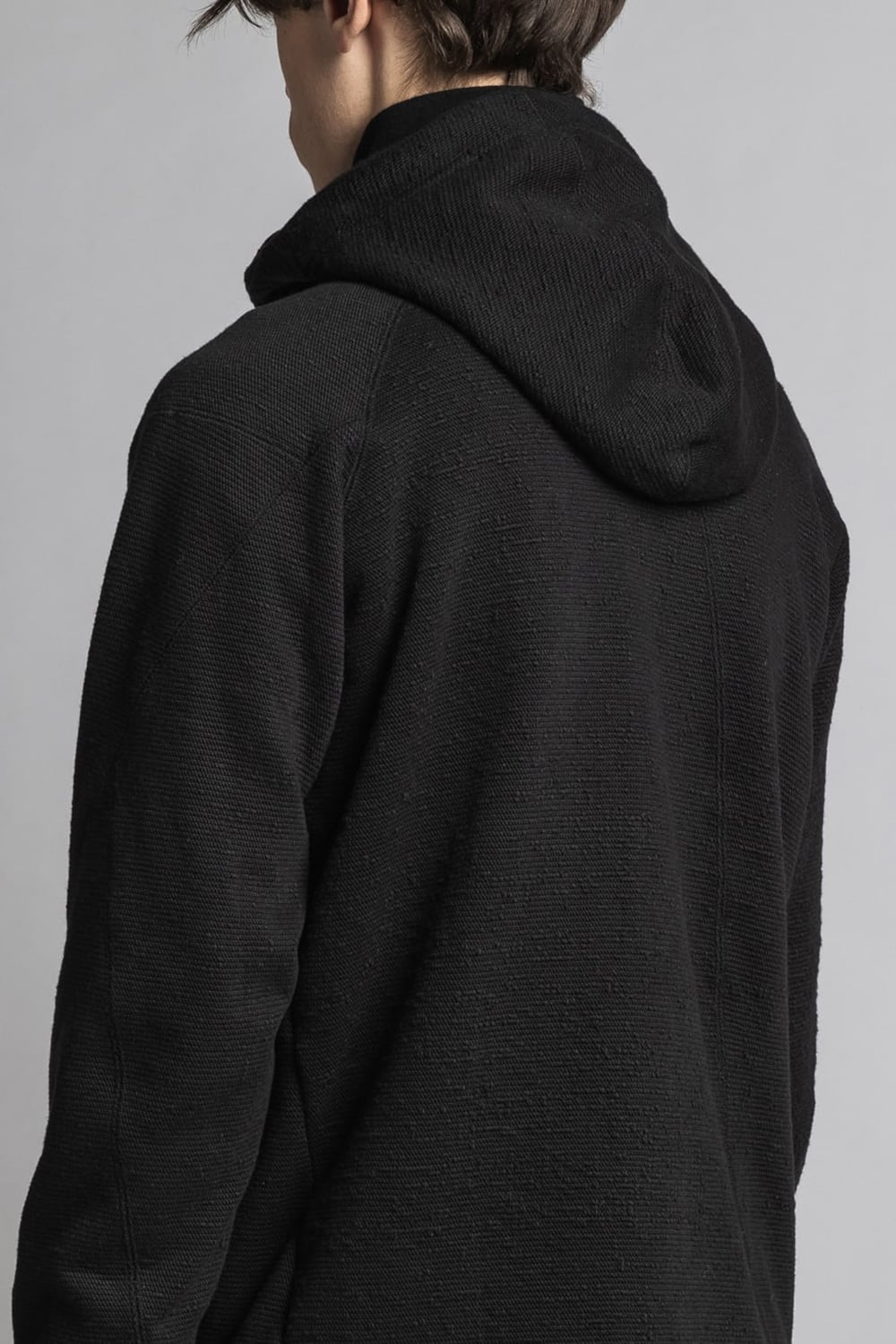 One Side Heavy Pile Hoodie