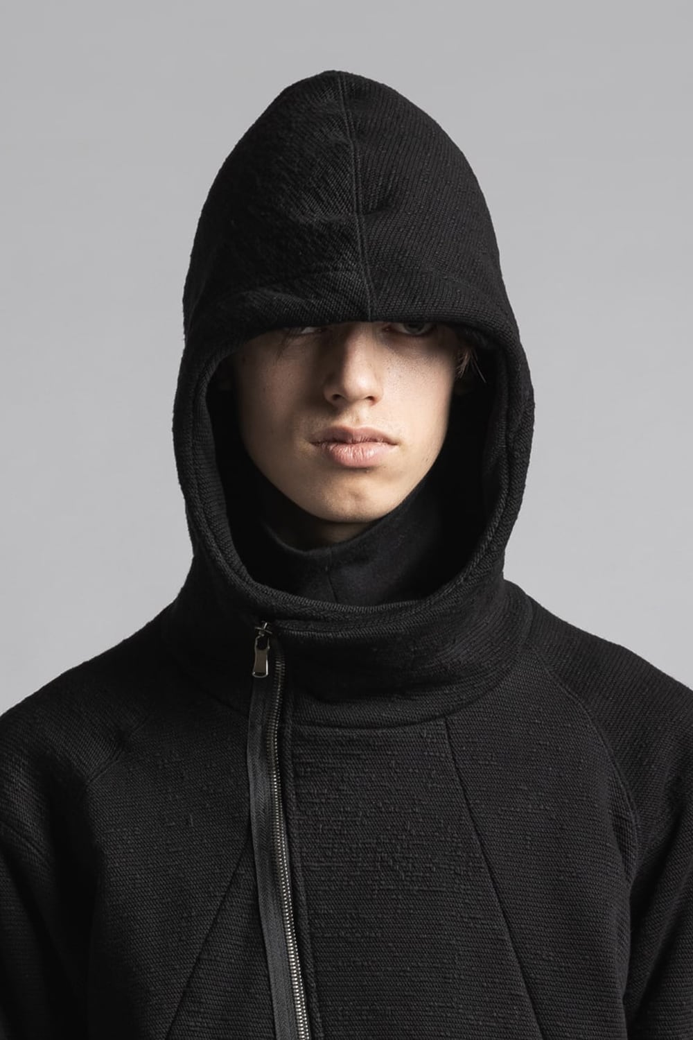 One Side Heavy Pile Hoodie