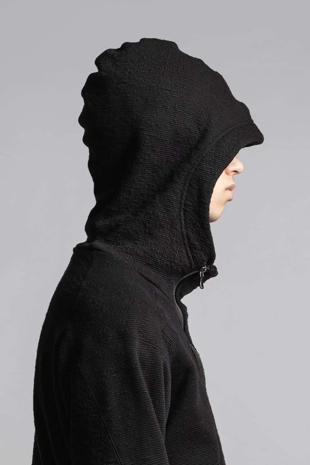 One Side Heavy Pile Hoodie