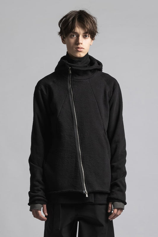 One Side Heavy Pile Hoodie