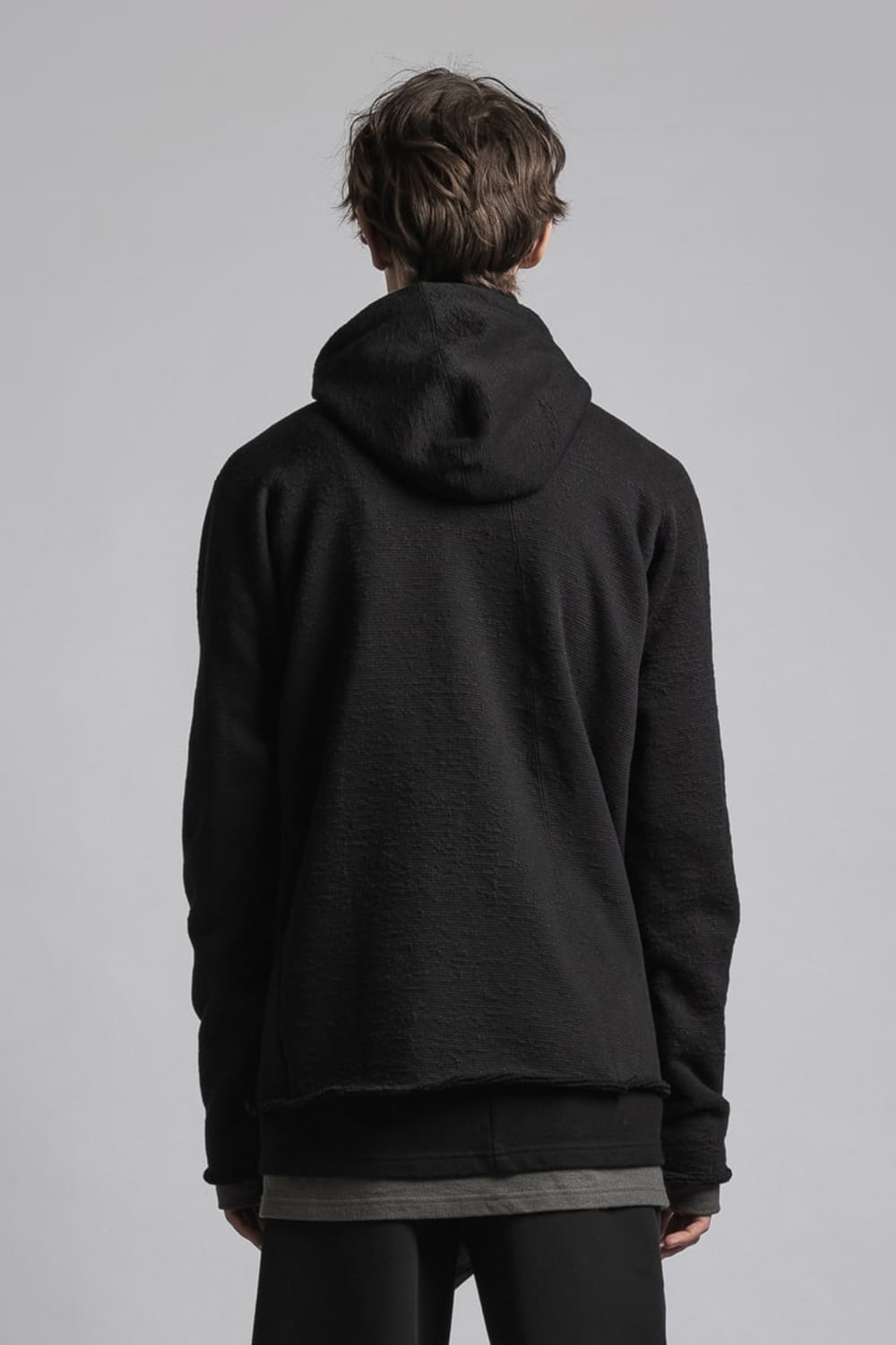 One Side Heavy Pile Hoodie
