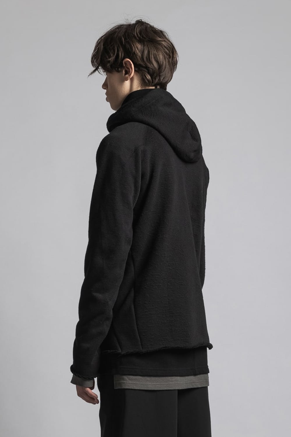 One Side Heavy Pile Hoodie