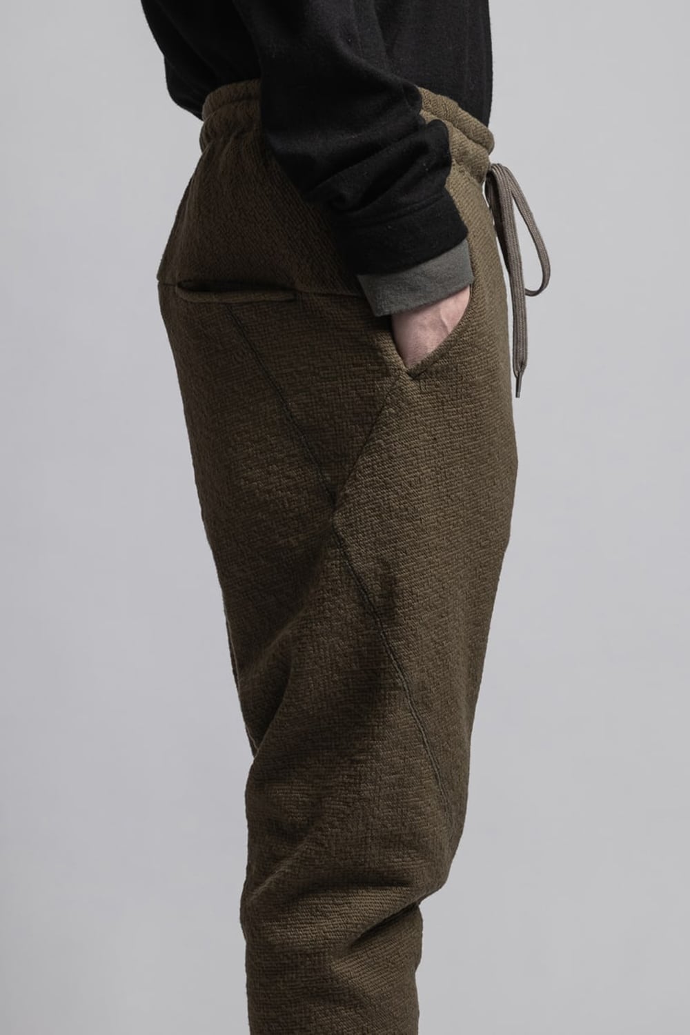 One Side Heavy Pile Pants Olive Drab